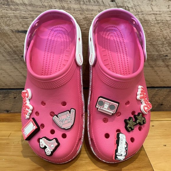 Crocs Classic Clog Barbie Electric Pink Women's Sizes Brand New Limited Edition - Picture 5 of 6